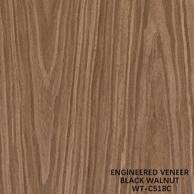 0.60 mm Veneur de bois d'ingénierie 518s / 518c pour les portes intérieures et la façade de l' armoire