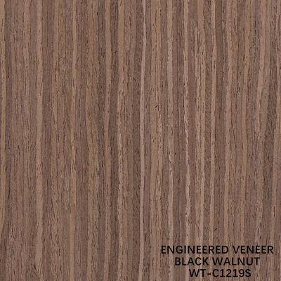 3100 mm Taille allongée Faisceau de bois de noyer coupé à quatre tranches Grain droit Pour la peau de porte