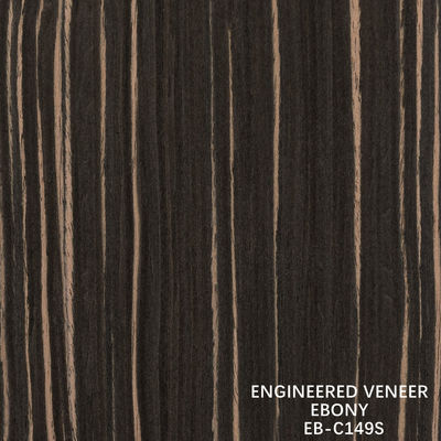 Veneer en bois de couleur ébouriffée pour le contreplaqué de luxe 640-1220 mm de largeur