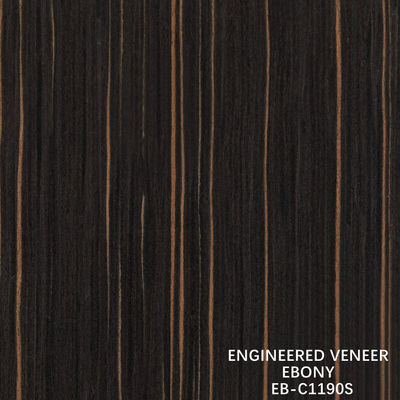 Veneer en bois de couleur ébouriffée pour le contreplaqué de luxe 640-1220 mm de largeur