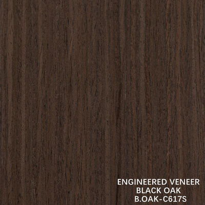 Fabriqué en bois de luxe, placage en chêne noir, tranche de grain droit, coupure par jonction, 1220 mm