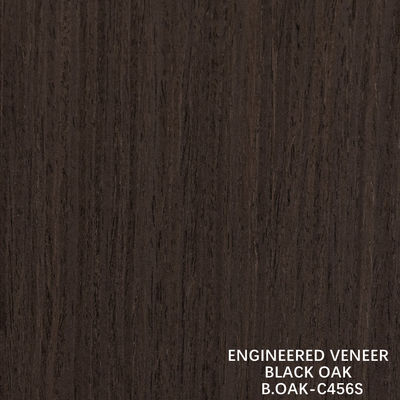 Fabriqué en bois de luxe, placage en chêne noir, tranche de grain droit, coupure par jonction, 1220 mm