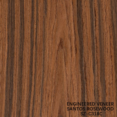 Fabriqué en bois de rose de Santos taille standard 2500 * 640mm Grade A Pour Pour les meubles intérieurs Face Chine fait