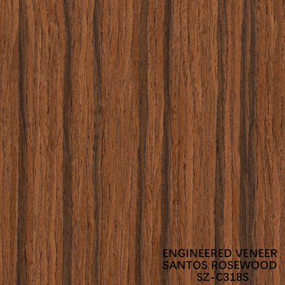 Fabriqué en bois de rose de Santos taille standard 2500 * 640mm Grade A Pour Pour les meubles intérieurs Face Chine fait