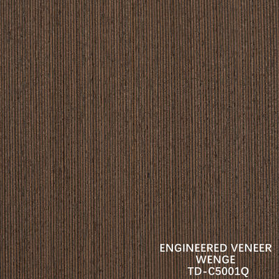 Épaisseur de ligne fine de faisceau de bois Recon Wenge 0,15-1,8 mm en cuir pour portes et fenêtres intérieures