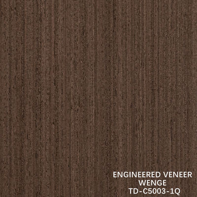 Épaisseur de ligne fine de faisceau de bois Recon Wenge 0,15-1,8 mm en cuir pour portes et fenêtres intérieures