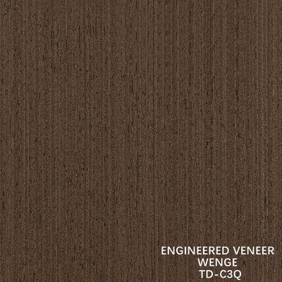 Épaisseur de ligne fine de faisceau de bois Recon Wenge 0,15-1,8 mm en cuir pour portes et fenêtres intérieures