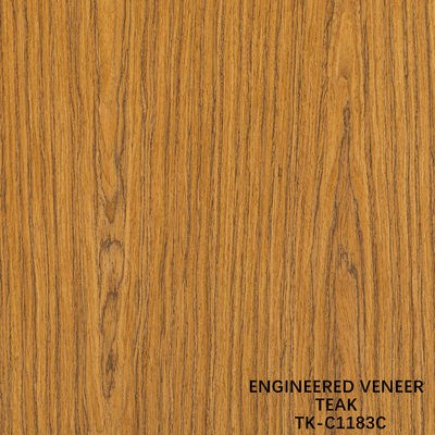 Finition de bois de teck recombinée longueur 2200mm personnalisée pour l'intérieur de la voiture Yacat