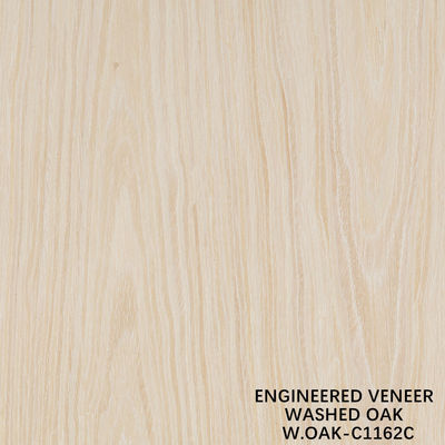 Veneur de bois de chêne lavé fabriqué par l'homme 0,15-0,55 mm d'épaisseur personnalisé pour l'hôtel et la décoration de la maison