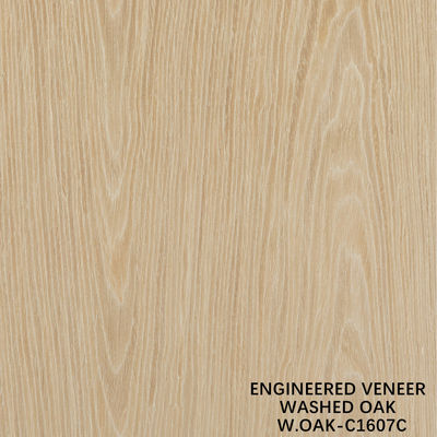 Veneur de bois de chêne lavé fabriqué par l'homme 0,15-0,55 mm d'épaisseur personnalisé pour l'hôtel et la décoration de la maison