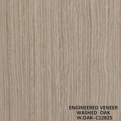 Fabrication de faisceau de bois spécial Lavé feuille de chêne Grain droit 2500-3200mm Retour en laine pour la peau de porte