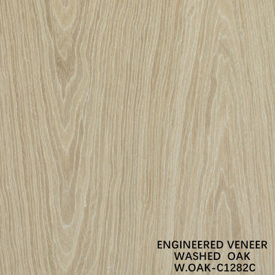 Fabrication de faisceau de bois spécial Lavé feuille de chêne Grain droit 2500-3200mm Retour en laine pour la peau de porte