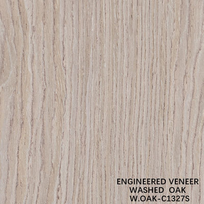 Fabrication de faisceau de bois spécial Lavé feuille de chêne Grain droit 2500-3200mm Retour en laine pour la peau de porte