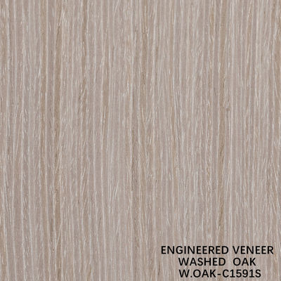 Técniques de coupe en tranches de faisceau de bois de chêne lavé reconstitué Grain vertical Taille standard 2500*640mm Tableau décoratif intérieur