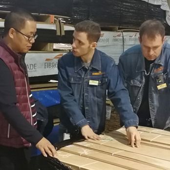 Finition bois génie aile grise de 3100 mm pour panneaux de porte GW-X0133