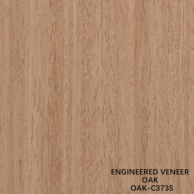 Coupe de quart de tranche de faisceau de bois de chêne américain d'ingénierie épaisseur de 0,5 mm pour la porte et la façade de l'armoire