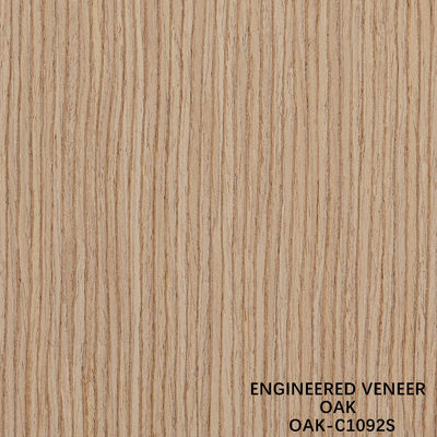 Coupe de quart de tranche de faisceau de bois de chêne américain d'ingénierie épaisseur de 0,5 mm pour la porte et la façade de l'armoire
