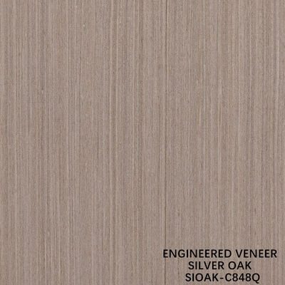 Coupe en tranches reconstituée en bois de chêne d'argent Faisceau de bois longueur 2500-3100mm Peut être personnalisé pour le revêtement de mur