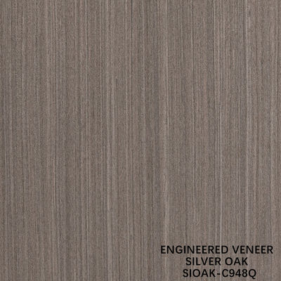 Coupe en tranches reconstituée de faisceau de bois de chêne argenté Longueur 2500-3100mm Peut être personnalisé pour le revêtement de mur SOAK--848Q/877Q/898Q/948Q/985Q