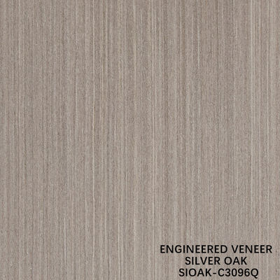 Finition de bois recomposé de faisceau de poire d'argent technique de coupe de tranche pour une largeur de grain droite 1280 mm d'épissage pour la peau de porte