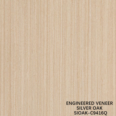 Finition de bois recomposé de faisceau de poire d'argent technique de coupe de tranche pour une largeur de grain droite 1280 mm d'épissage pour la peau de porte