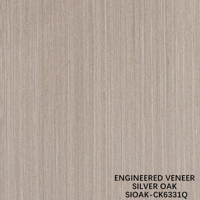 Finition de bois recomposé de faisceau de poire d'argent technique de coupe de tranche pour une largeur de grain droite 1280 mm d'épissage pour la peau de porte