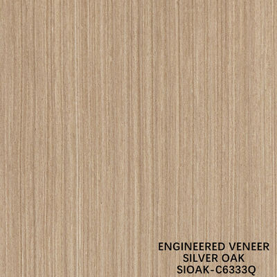 Finition de bois recomposé de faisceau de poire d'argent technique de coupe de tranche pour une largeur de grain droite 1280 mm d'épissage pour la peau de porte