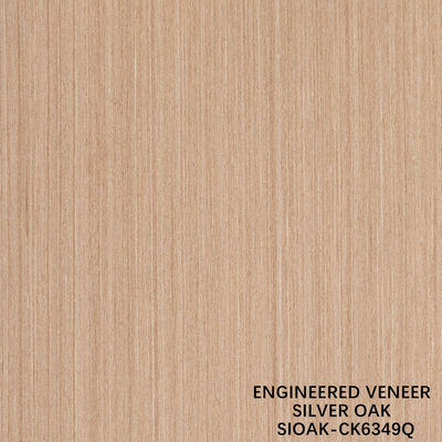 Veneur artificiel de bois de quart de coupe de poire d'argent allongé taille 3200mm pour la porte et la face du cabinet