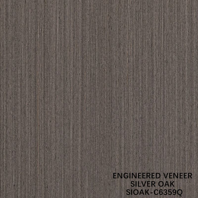 Placage de bois artificiel, coupe en quartier de poirier argenté, taille allongée 3200mm pour face de porte et de meuble SOAK-6348Q/63Q/6350/6356Q/6359Q