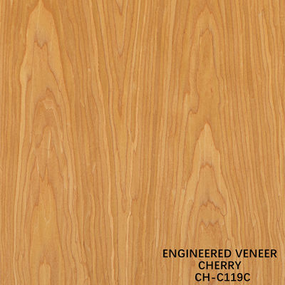 Ev bois placage de couronne de fantaisie grain American Cherry 2850mm longueur pour les portes intérieures Chine fabricant