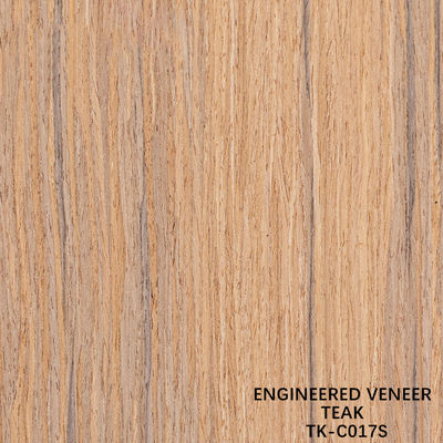Técniques de découpe à tranches de bois de teck avec grain droit pour pour porte face allongée taille 2850mm