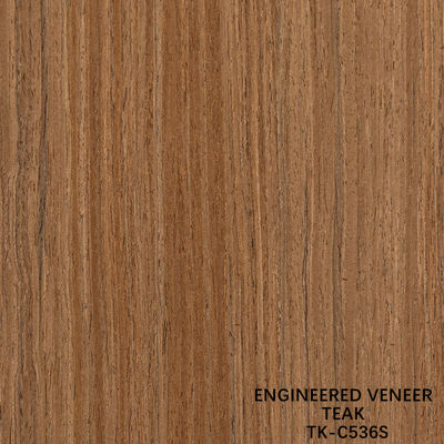 Técniques de découpe à tranches de bois de teck avec grain droit pour pour porte face allongée taille 2850mm