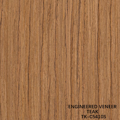 Técniques de découpe à tranches de bois de teck avec grain droit pour pour porte face allongée taille 2850mm