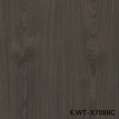 Finition de haute qualité en bois de façade European Walnut E.WT-X7088C Crown Cut Trois fleurs pour la décoration de porte