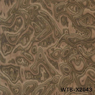 Faisceau de bois de noyer noir reconstitué WTB-X2043 0,15-0,55 mm Pour les panneaux décoratifs intérieurs