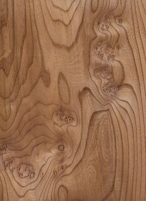 En bois massif, feuilles d'orme américain de qualité A pour la couronne coupée en quart de grain, couleur naturelle pour la porte 3200 mm vers le haut