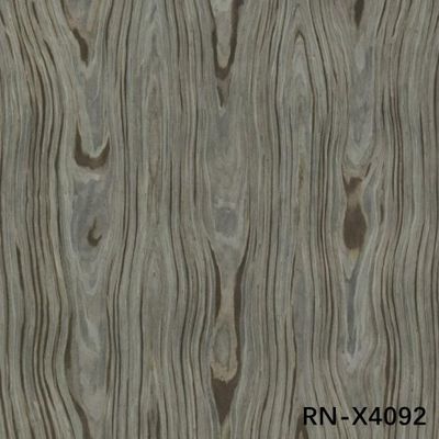 0.50 mm d'épaisseur Veneur de bois artificiel de roman pour trois fleurs La même direction pour la face du cabinet