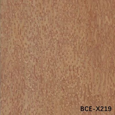 Placage de bois de luxe haut de gamme avec veinage en anneau coloré en œil de chat, coupe tranchée pour intérieur de voiture 0,15-0,55 mm X019/X619/X009/X809/X209/X609/X219