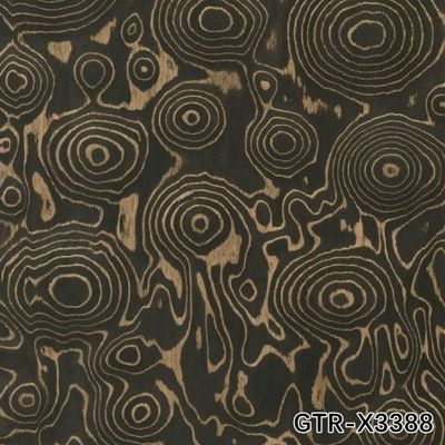 Placage de bois reconstitué 2500*640mm, coupe tranchée de loupe de bois pour portes intérieures, peut reproduire l'échantillon du client X2043/X2082/X2833/X8008/X3388