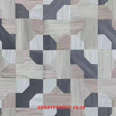 Parquet artistique Faisceau de bois 2500*640mm artisanat à forme fixe personnalisable Art Splicing pour papier peint