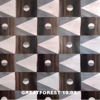 Parquet artistique Faisceau de bois 2500*640mm artisanat à forme fixe personnalisable Art Splicing pour papier peint