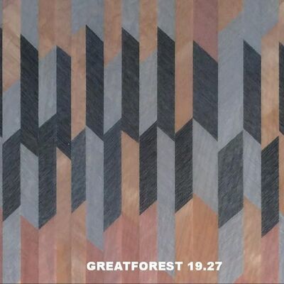 Parquet artistique en bois Faisceau de collage symétrique motif géométrique riche en couleurs Peinture en bois 0,55 mm