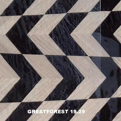 Parquet artistique faisceau de bois fait à la main style minimaliste moderne personnalisation artistique pour l'intérieur de la voiture