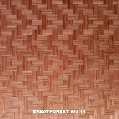 Woven Wood Veneer Fashion Design Environmental Protection And Health Colorful 3100mm For Hotel Decoration