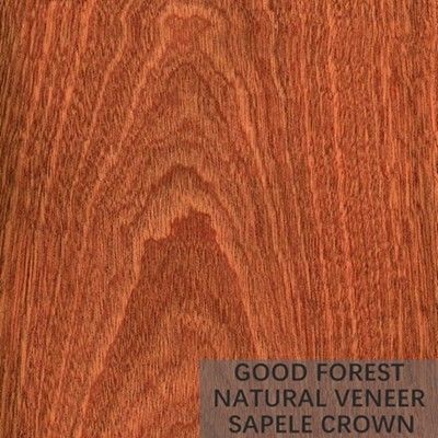 Le placage en bois naturel de Sapele figure le placage en bois de grain pour la décoration