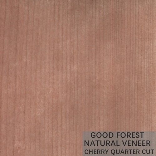 Couleur naturelle de Cherry Veneer Quarter Cut Smoked de décoration populaire