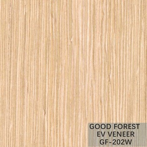 Chêne en bois artificiel de perle de placage avec le grain vertical et la couleur blanche populaires