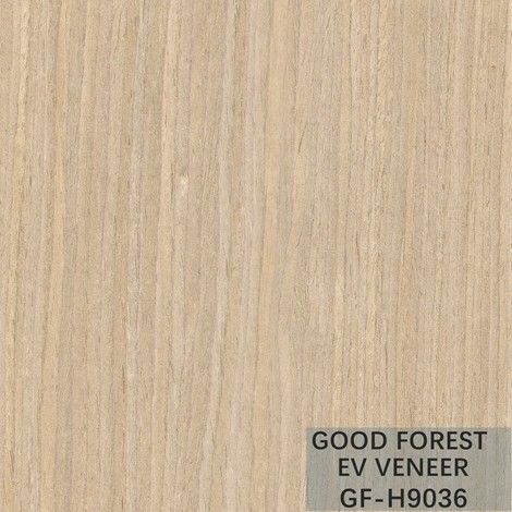 Couleur naturelle en bois machinée de grain droit de chêne de placage du placage EV