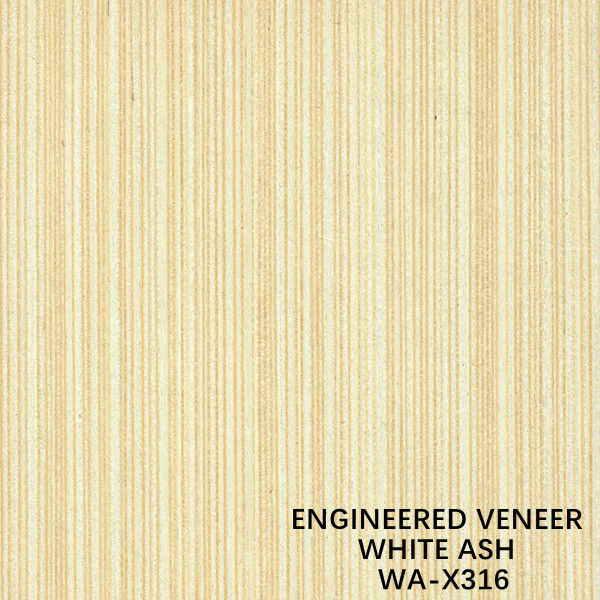 La fantaisie a recomposé Ash Wood Veneer blanc avec - une coupe de la tranche X316 pour les portes intérieures