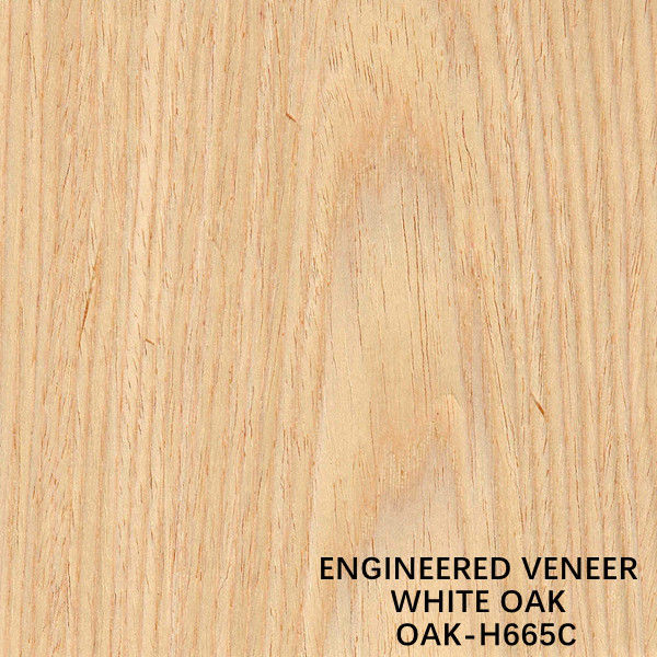Le chêne blanc H665C a à plat coupé le placage en bois recomposé pour pour le visage/revêtement mural de Cabinet